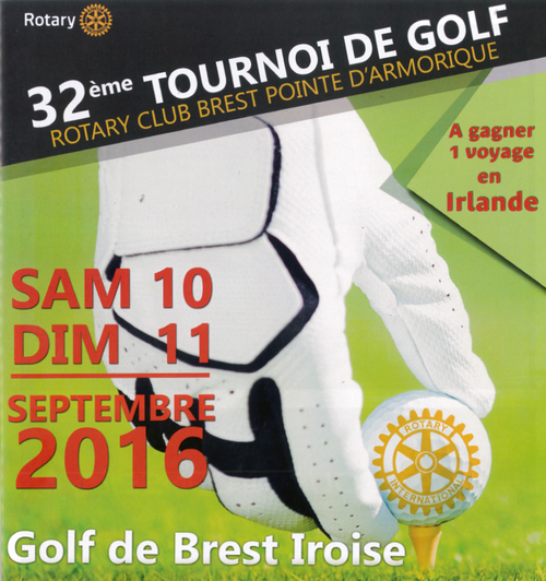 32 ème Tournoi de Golf ROTARY CLUB Brest