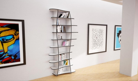 étagère blanche et grise sur mesure Form bar