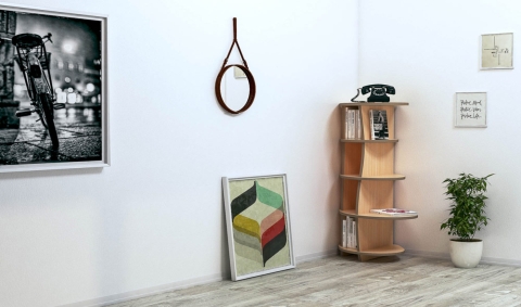 petit meuble de coin sur mesure Form bar