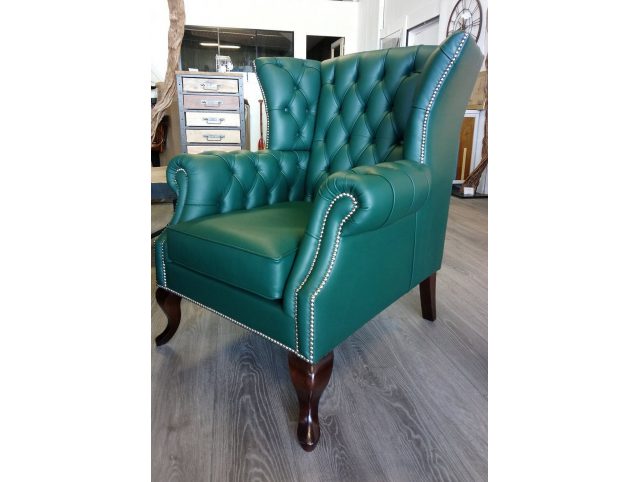 Fauteuil EL BARBER vert anglais