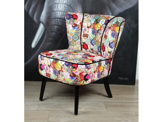 Fauteuil cocktail  VEGA patchwork