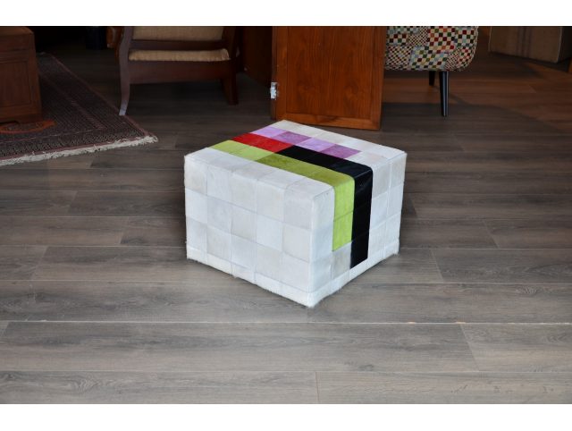 Pouf multicolore 