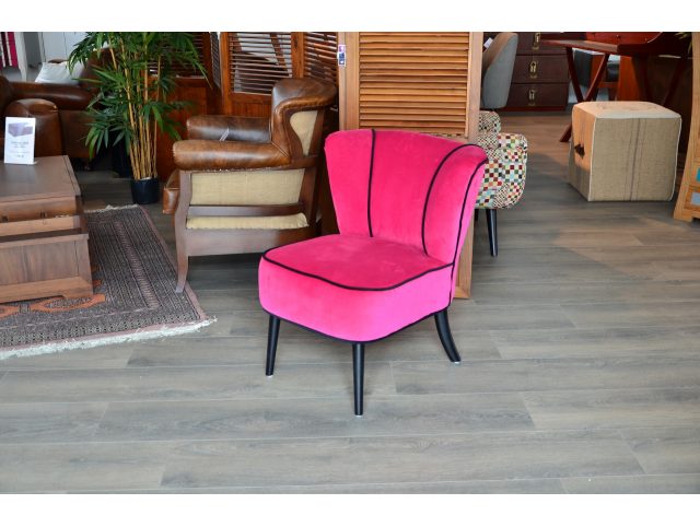 Fauteuil cocktail VEGA rose