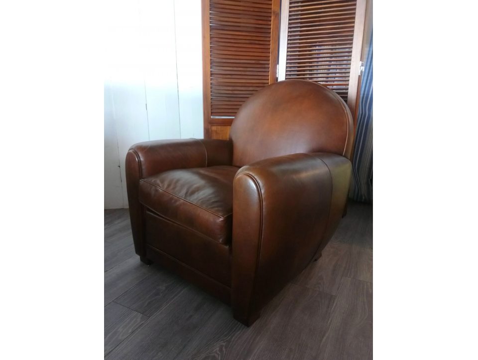 Fauteuil Club NEWQUAY - Marron E1 