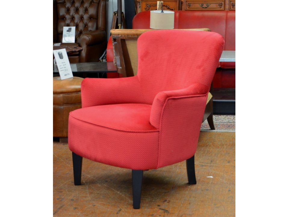 Fauteuil crapaud CALI rouge