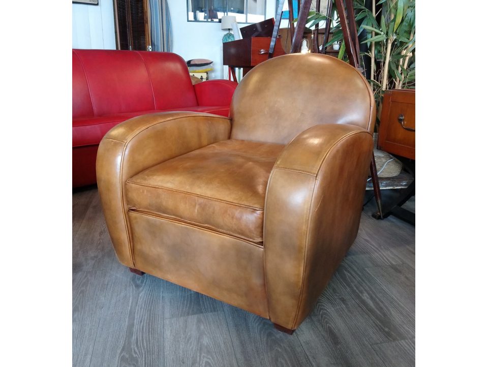 Fauteuil CHELSEA - Marron B3 - Biconique - Plumes