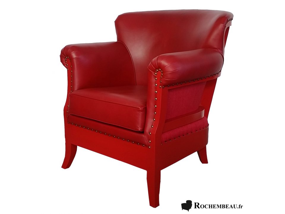 Fauteuil rouge ORLEANS