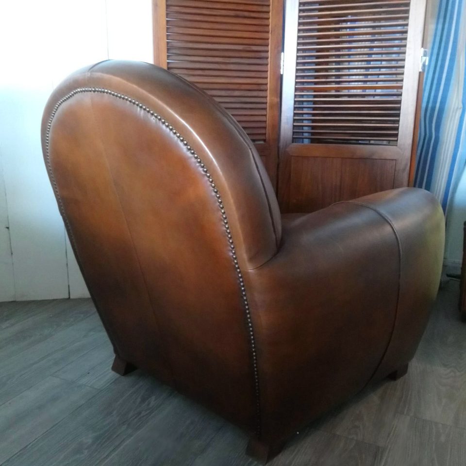 Fauteuil Club NEWQUAY - Marron E1 