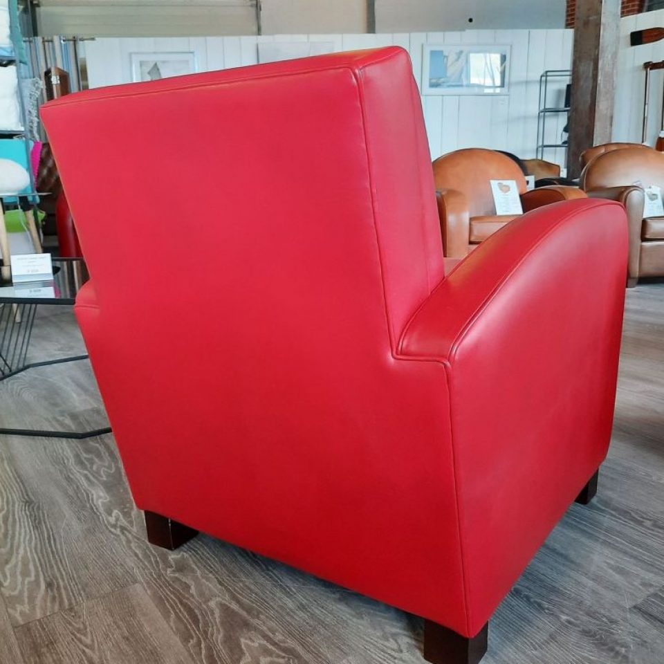 Fauteuil Club CHAPLIN - Rouge ferrari