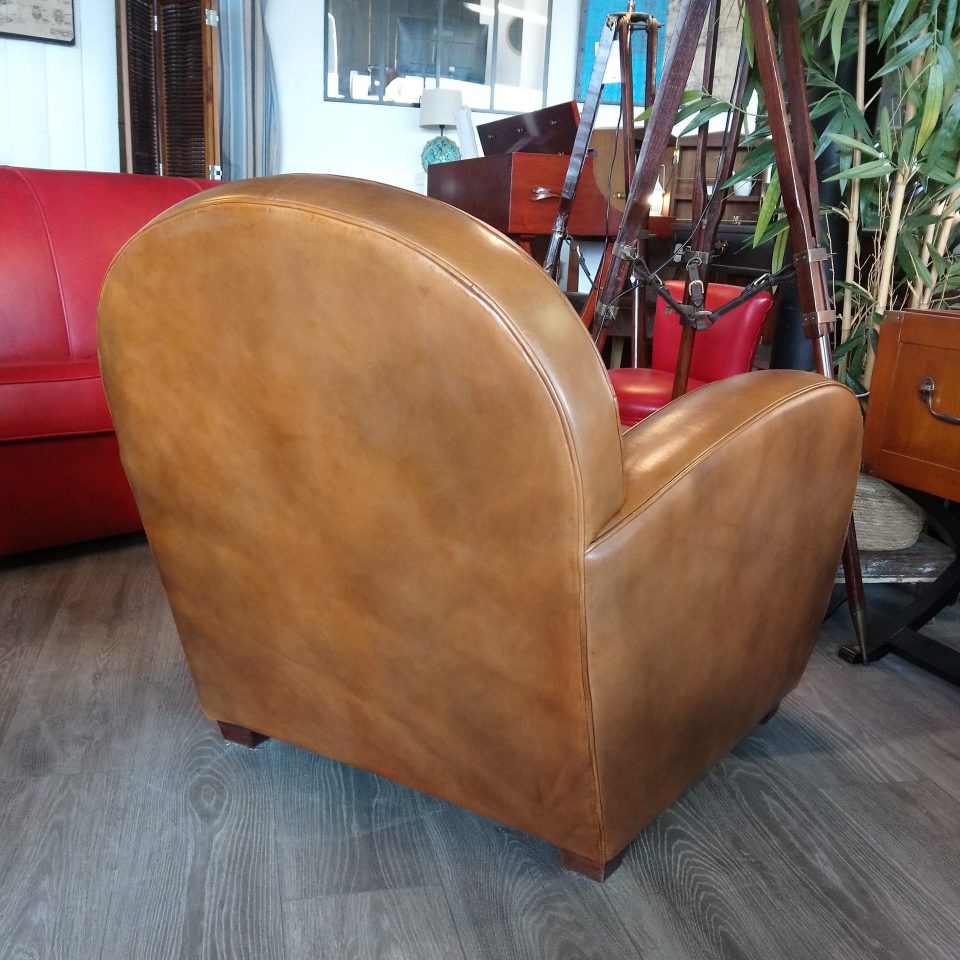 Fauteuil CHELSEA - Marron B3 - Biconique - Plumes