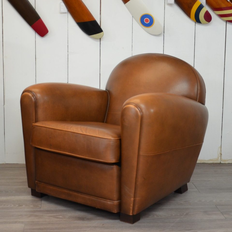 Fauteuil Club EVERTON - Marron B3