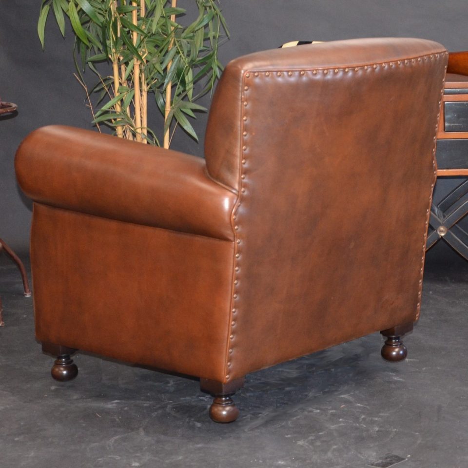 Fauteuil Club LIVERPOOL - Marron Foncé E1