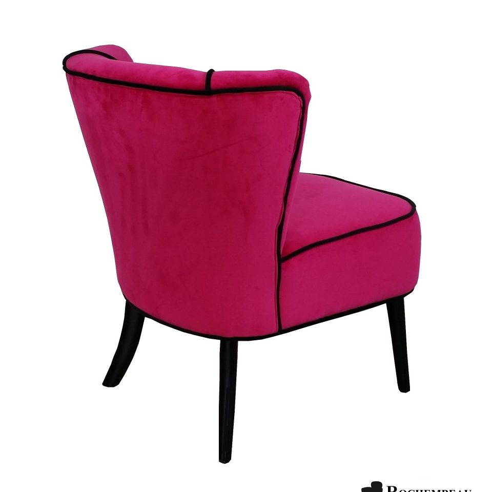 Fauteuil cocktail VEGA rose