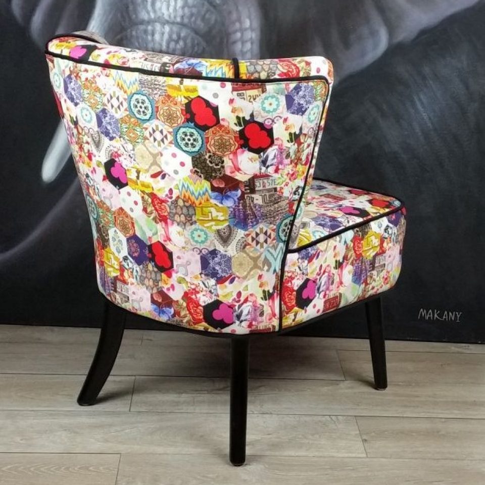 Fauteuil cocktail  VEGA patchwork