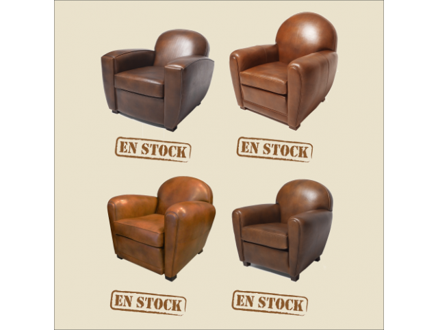 Fauteuils Club en stock, livraison sous 8 à 10 jours